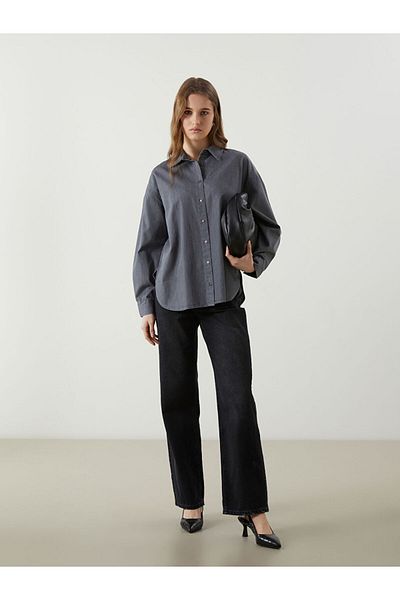 LC Waikiki Lcw Oversize Women's Jean Shirt