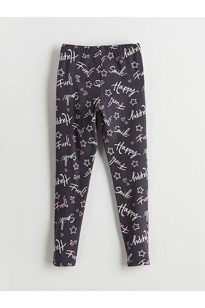 LC Waikiki Lcw Eco Anthracite Elastic Waist Girls' Tights