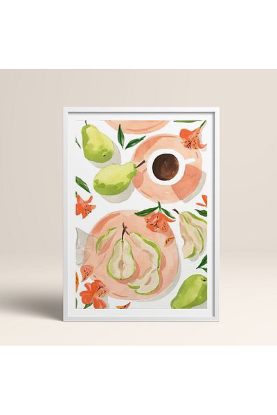 HOMEPACK Single Wooden Framed Painting One Piece Poster Painting Tk/947