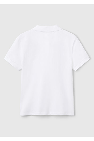 United Colors of Benetton Γυναικείο μπλουζάκι πόλο με λεπτή εφαρμογή με λογότυπο στο μπροστινό μέρος