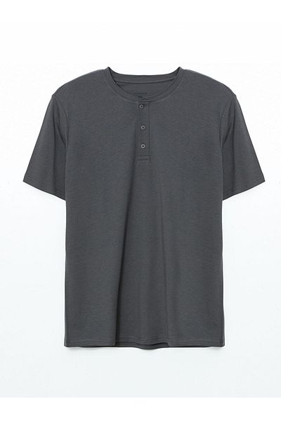 LC Waikiki Gray Standard Fit Men's Shorts Pajama Set