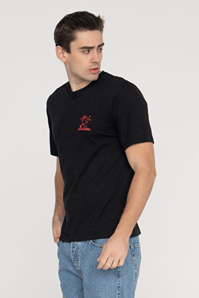 Jack & Jones Ανδρικό μπλουζάκι με λογότυπο στήθους εμπριμέ 100% βαμβάκι - Walk