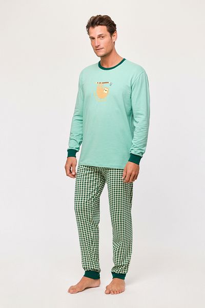 Woody Men's Pajamas - Light Blue 730 Model