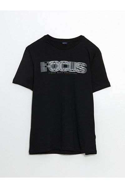 LC Waikiki Ανδρικό Tisort με στάμπα Crew Neck New Season - S5HS41Z8