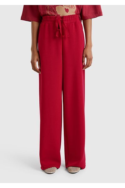 United Colors of Benetton Pantaloni de sport largi, în amestec modal, de damă