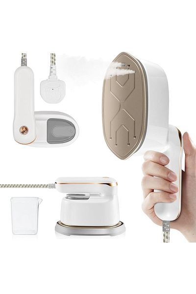 COOYA Steam Iron,1100W Foldable Handheld,Three-position temperature control,Auto Shutoff&15s Fast Heat Up