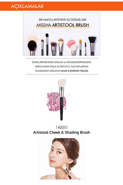 Missha Blush and Shading Brush Artistool Cheek & Shading Brush # 203