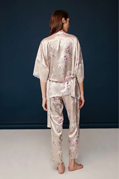 Bonnie Clyde Bonnie&clyde - Women's Printed Satin 3-Piece Set