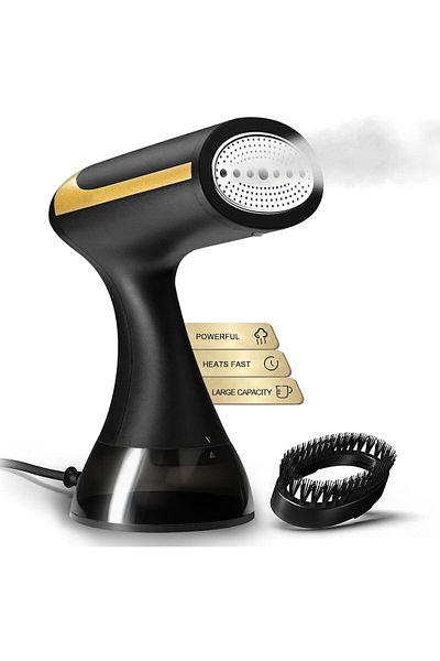 COOYA Portable Steam Iron, 1500W Handheld, Auto-Off, 300ml Water Tank, 30-Second Fast Heat-up