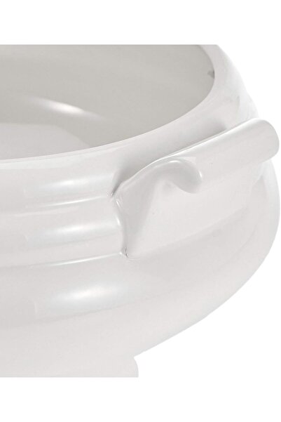 Symphony Soup Tureen With Ladel Set - 2 Pieces 3.8 Ltr - White