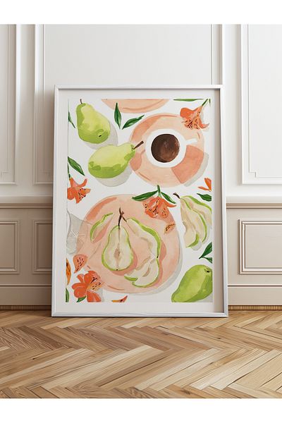 HOMEPACK Single Wooden Framed Painting One Piece Poster Painting Tk/947