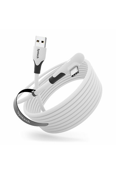 SYNTECH | Link cable with LED light Up to 16 feet | 90°right angle