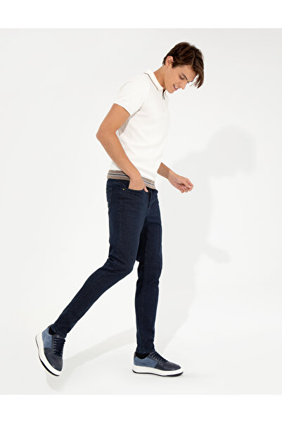 Pierre Cardin Lacivert Slim Fit Jean Pantolon 50259688-VR033