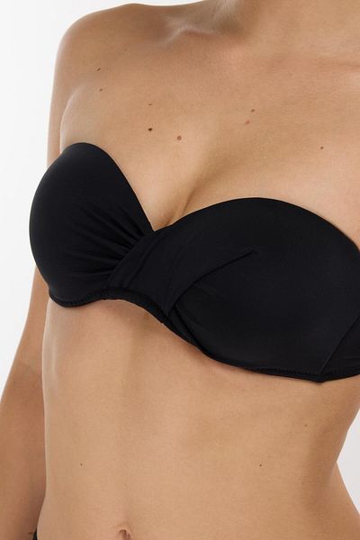 AYYILDIZ 3404 Black Strapless Bikini Set