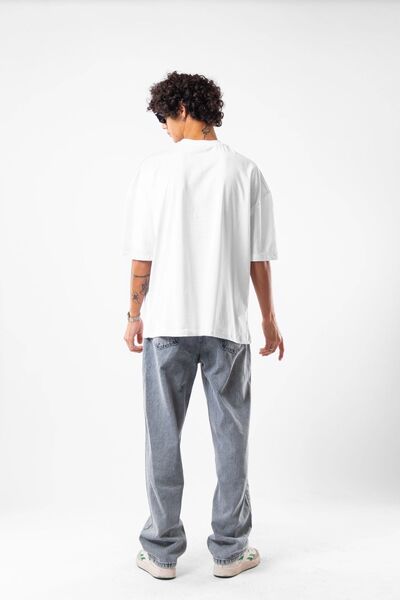 Sekizbiraltı Μπλουζάκι 816 Design White Premium Oversize