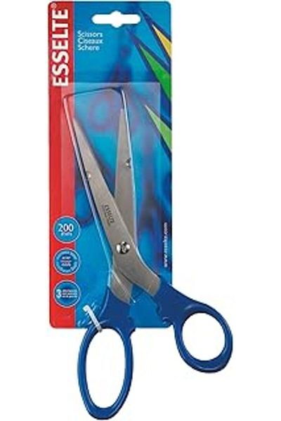 Epatim Esselte 82120 Papierschere 2000, 200 Mm, 8 Inch, Handle Blue