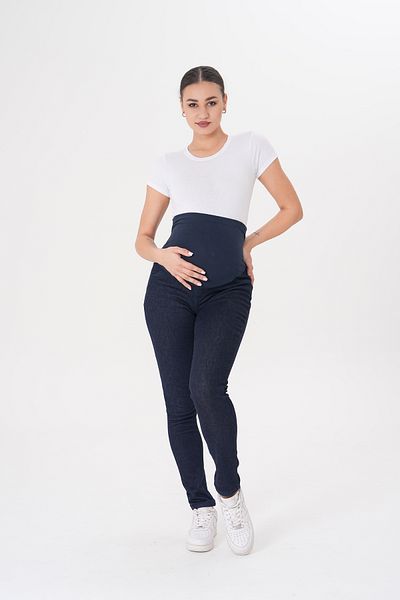 EMSE S E Maternity Stretchy Tummy Band Waist Adjustable Ribbon Jeans