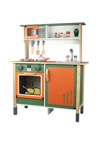 Ma Baby Pretend Play Kitchen for Toddlers with Realistic Design
