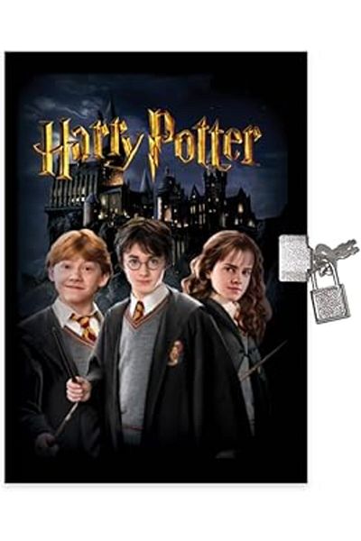DENİZ Sharp Color Harry Potter 14X20 80 Leaf Lockable Souvenir Notebook