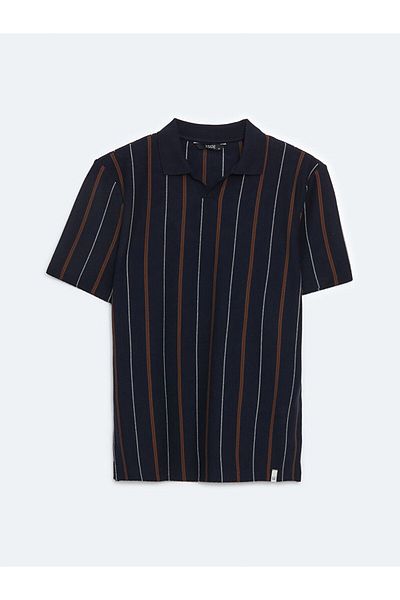 LC Waikiki Νέα σεζόν Polo Collar Striped Ανδρικό Tisort - S5EJ99Z8