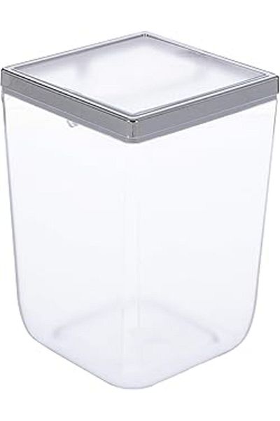 STOREMAX Biga Transparent Chrome Push-Up (Trash Can)