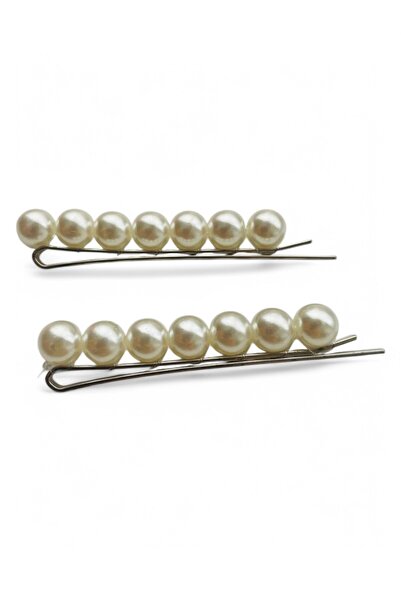 GALATA GIFT Women's Pearl Wire Buckle (2 Pieces) Hair Clip