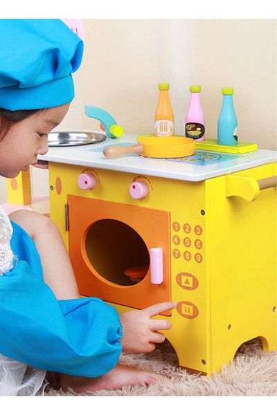 Ma Baby Pretend Play Kitchen for Toddlers with Realistic Design