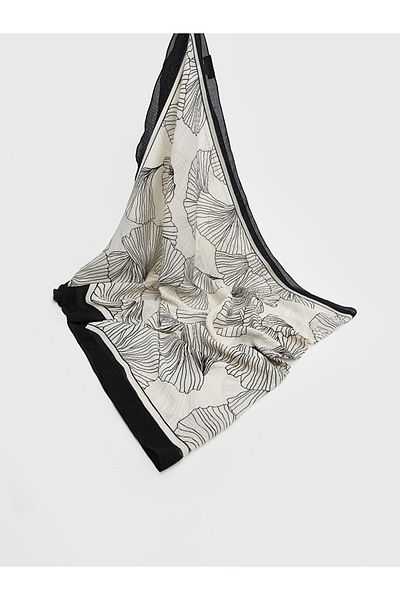 LC Waikiki Beige Floral Patterned Women's Shawl