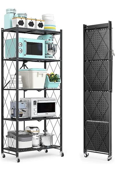 COOYA Storage Organizer, 5 Tier,Multi-functional adjustable,for kitchen bedroom living room garage