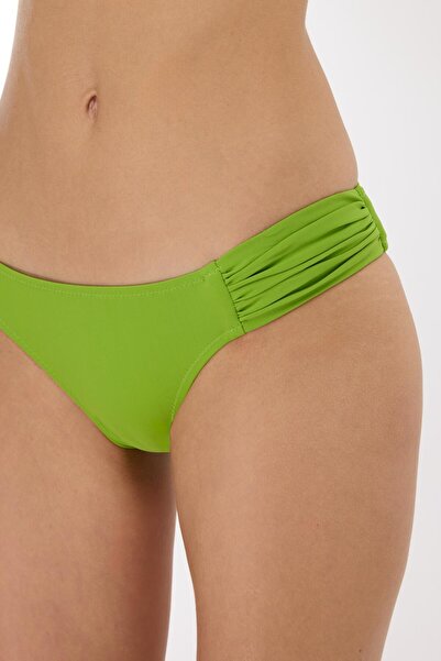 AYYILDIZ 3400 Green One Shoulder Bikini Set