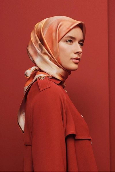 Armine Armi̇ne Twill Silk Scarf 2025 Summer Season 9310D02-33