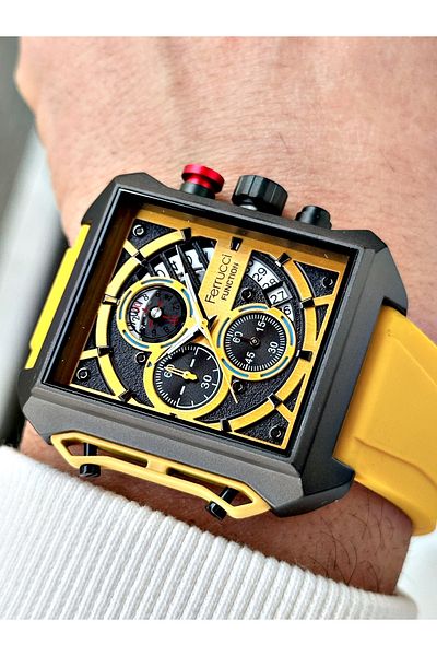 Ferrucci Function Function 3 ATM Waterproof Silicone Cord Men's Wristwatch