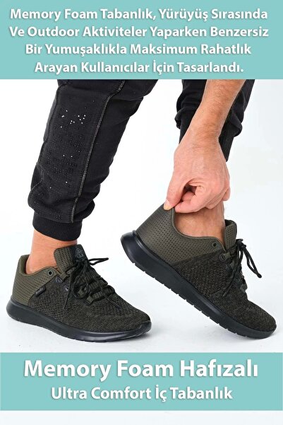 Supermark حذاء رياضي رجالي من North Of Wild Mustang Textile Ultra Comfort Mem...