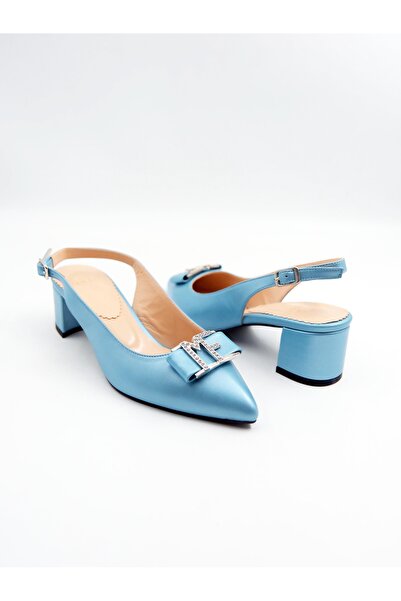 Tenau Kadın Hakiki Deri Topuklu Ayakkabı
