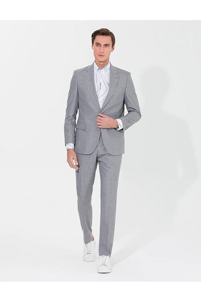 Cacharel Slim Fit Suit-Gray