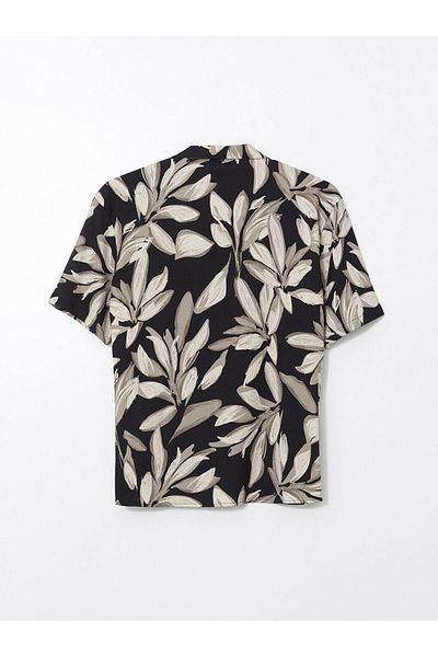 LC Waikiki Ανδρικό πουκάμισο Lcw Vision Regular Fit με κοντομάνικο σχέδιο