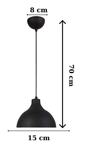 Ömür Avize Modern Retro Metal Tekli Avize