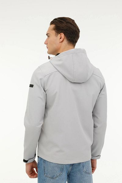 lumberjack Palton Softshell pentru bărbați - Stil Trendy cu glugă 3 buc