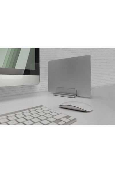 Digitus Vertical Notebook Stand, Aluminum Silver