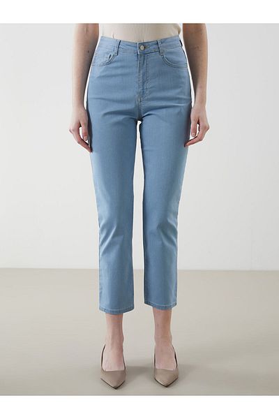 LC Waikiki Pantaloni de jeans pentru femei Natuvera Blue Slim Fit