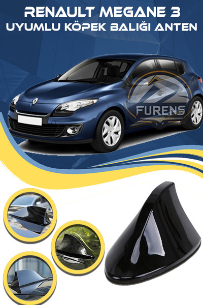 Genel Markalar Renault Megane 3 Uyumlu Oto Balık Sırtı Anten Elektrikli Köpek...