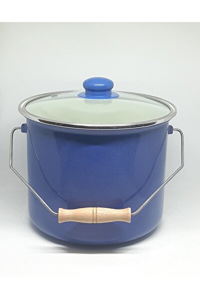 ALEV EMAYE EVİM LACİVERT EMAYE BAKRAÇ UN BAKLİYAT BAKRACI YOĞURT TENCERESİ