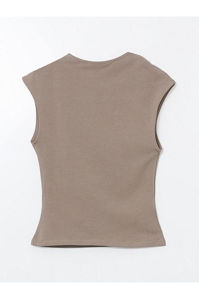 LC Waikiki Lcw Vision Brown Crew Neck Women's T-Shirt