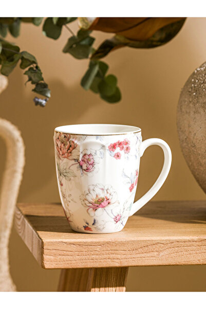 LC Waikiki I Flower مطبوع كوب بورسلين 350 مل من فريزن ستور