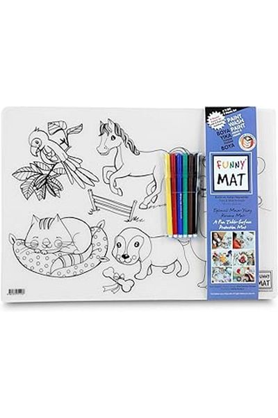 Take and Happy Academy Funny Mat Pets & Wild Animals, 6 Pencils