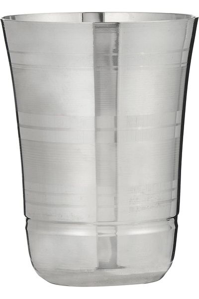 RAJ Stainless Steel Glass, Silver, 10.5 cm, STGN01, Mocktail Glass , Water Glass , Juice Glass