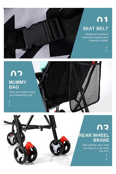 Ma Baby Single Baby Stroller