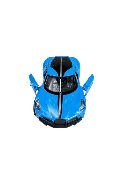 Toyaş Super Sports Car Metal Model Pull Drop Doors Opened Toy Car 10cm Blue
