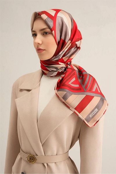 Armine Armi̇ne Twill Silk Scarf 2025 Summer Season 9336D01-84