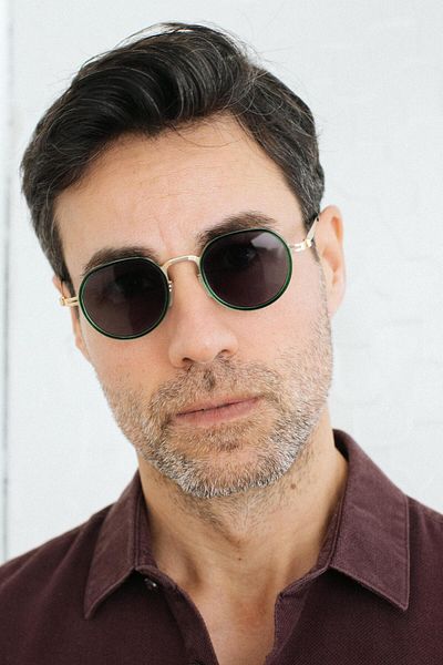 Bilge Karga Bertel Gold Green Black Men's Sunglasses